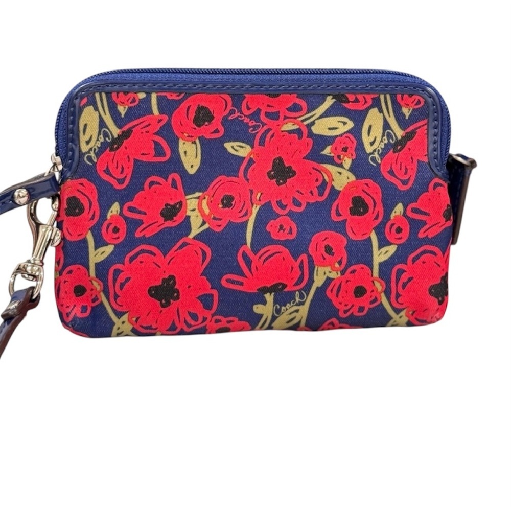 Coach Floral Print Wristlet - Picture 2 of 5